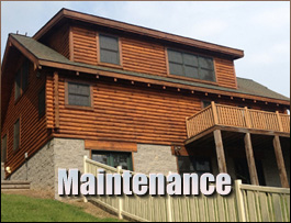  Carrsville, Virginia Log Home Maintenance