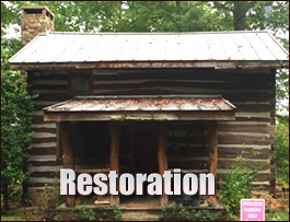 Historic Log Cabin Restoration  Carrsville, Virginia